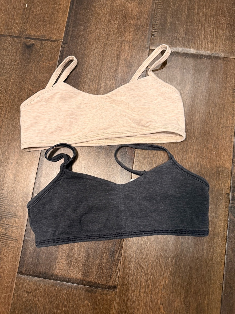 2 Ivivva Seamless Bralette Set in Black and Beige - 10